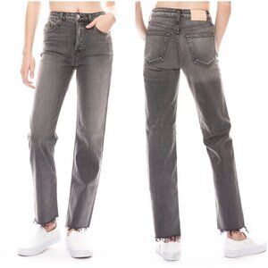 Trave Blake Touch of Gray Straight Leg Raw Hem Jeans Size 27